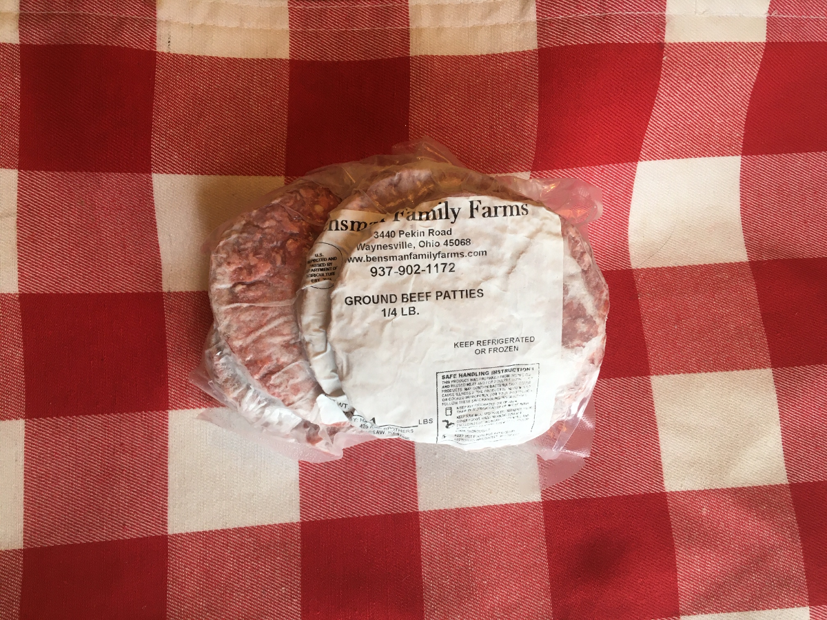 All Natural 1/4 lb Beef patties 1 pound +/ .02 Market Wagon